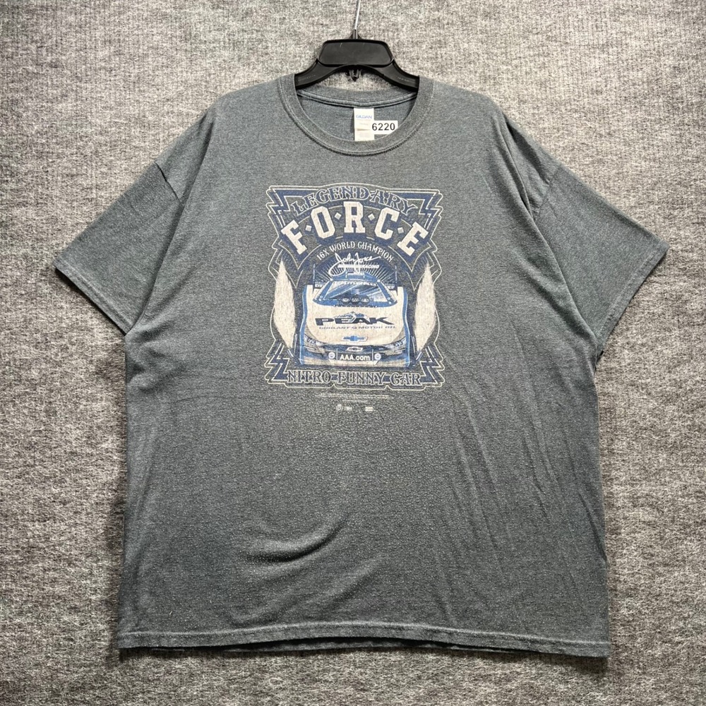 Gildan John Force Racing Legendary Force Nitro Funny Car Graphic T-Shirt 2XL